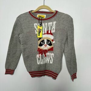 Tipsy Elves Santa Claws Christmas sweater size small
